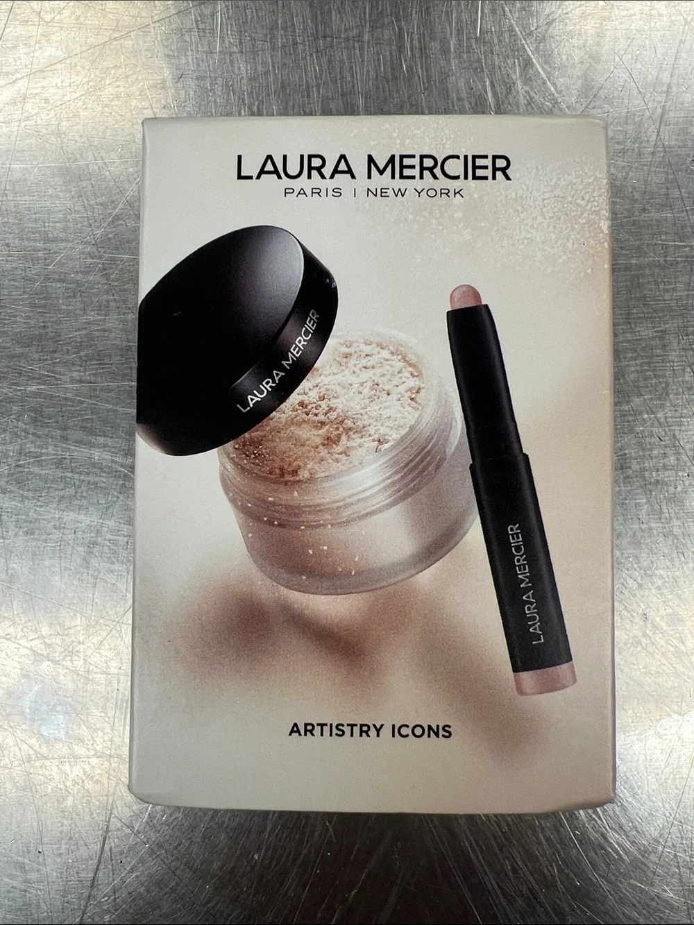 Laura Mercier Artistry Icons Highlight Stick & Setting Powder- Champagne Glow
